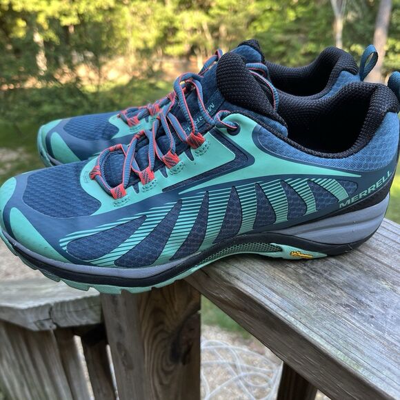Merrell Women Siren Edge 3 Shoes Hiking Trail SZ  10 J035614 Vibram Sole Green - Picture 7 of 10